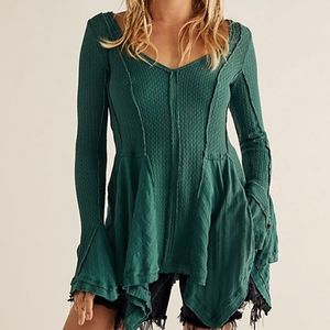 Primrose Free People tunic shirt with bell sleeves